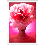 Mulher Florida 06 - Quadro com Moldura - Preto, Marrom, Rústico ou Branco