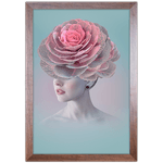 Mulher Florida 10 - Quadro com Moldura - Preto, Marrom, Rústico ou Branco