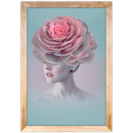 Mulher Florida 10 - Quadro com Moldura - Preto, Marrom, Rústico ou Branco