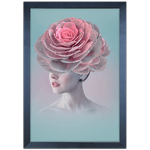 Mulher Florida 10 - Quadro com Moldura - Preto, Marrom, Rústico ou Branco