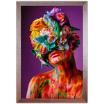 Mulher Florida 12 - Quadro com Moldura - Preto, Marrom, Rústico ou Branco