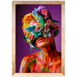 Mulher Florida 12 - Quadro com Moldura - Preto, Marrom, Rústico ou Branco