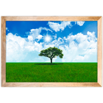 Paisagem 08 - Quadro com Moldura - Preto, Marrom, Rústico ou Branco