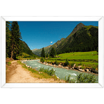 Paisagem 09 - Quadro com Moldura - Preto, Marrom, Rústico ou Branco