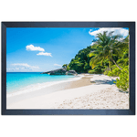 Praia 02 - Quadro com Moldura - Preto, Marrom, Rústico ou Branco