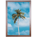 Praia 03 - Quadro com Moldura - Preto, Marrom, Rústico ou Branco