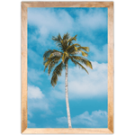 Praia 03 - Quadro com Moldura - Preto, Marrom, Rústico ou Branco