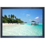 Praia 05 - Quadro com Moldura - Preto, Marrom, Rústico ou Branco