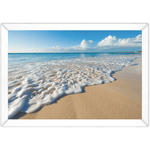 Praia 08 - Quadro com Moldura - Preto, Marrom, Rústico ou Branco