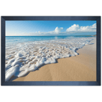 Praia 08 - Quadro com Moldura - Preto, Marrom, Rústico ou Branco