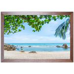 Praia 11 - Quadro com Moldura - Preto, Marrom, Rústico ou Branco