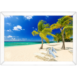 Praia 12 - Quadro com Moldura - Preto, Marrom, Rústico ou Branco