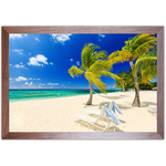 Praia 12 - Quadro com Moldura - Preto, Marrom, Rústico ou Branco