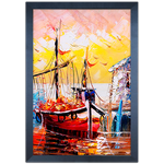 Pintura 13 - Quadro com Moldura - Preto, Marrom, Rústico ou Branco