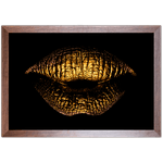 Preto e Dourado 12 - Quadro com Moldura - Preto, Marrom, Rústico ou Branco