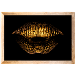 Preto e Dourado 12 - Quadro com Moldura - Preto, Marrom, Rústico ou Branco