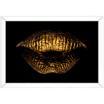 Preto e Dourado 12 - Quadro com Moldura - Preto, Marrom, Rústico ou Branco