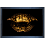 Preto e Dourado 12 - Quadro com Moldura - Preto, Marrom, Rústico ou Branco