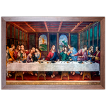 Religioso 01 - Quadro com Moldura - Preto, Marrom, Rústico ou Branco