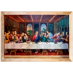 Religioso 01 - Quadro com Moldura - Preto, Marrom, Rústico ou Branco