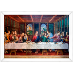 Religioso 01 - Quadro com Moldura - Preto, Marrom, Rústico ou Branco