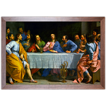 Religioso 04 - Quadro com Moldura - Preto, Marrom, Rústico ou Branco