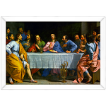 Religioso 04 - Quadro com Moldura - Preto, Marrom, Rústico ou Branco