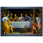 Religioso 04 - Quadro com Moldura - Preto, Marrom, Rústico ou Branco