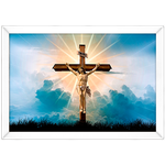 Religioso 05 - Quadro com Moldura - Preto, Marrom, Rústico ou Branco