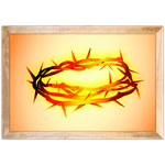 Religioso 07 - Quadro com Moldura - Preto, Marrom, Rústico ou Branco