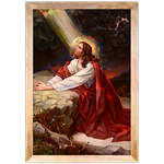 Religioso 09 - Quadro com Moldura - Preto, Marrom, Rústico ou Branco