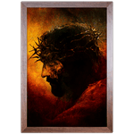 Religioso 10 - Quadro com Moldura - Preto, Marrom, Rústico ou Branco