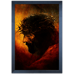 Religioso 10 - Quadro com Moldura - Preto, Marrom, Rústico ou Branco