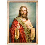 Religioso 12 - Quadro com Moldura - Preto, Marrom, Rústico ou Branco 