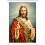 Religioso 12 - Quadro com Moldura - Preto, Marrom, Rústico ou Branco 