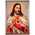 Religioso 13 - Quadro com Moldura - Preto, Marrom, Rústico ou Branco