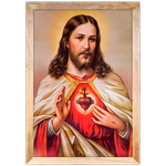 Religioso 13 - Quadro com Moldura - Preto, Marrom, Rústico ou Branco