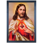 Religioso 13 - Quadro com Moldura - Preto, Marrom, Rústico ou Branco