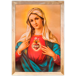 Religioso 14 - Quadro com Moldura - Preto, Marrom, Rústico ou Branco