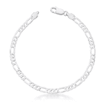 Pulseira Masculina 3x1 4,5mm Prata 925