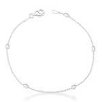 Pulseira Bolinhas Ovais Prata 925