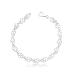 Pulseira Elos Torcidos 4mm Prata 925