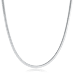 Choker Malha Lacraia 2,5mm 40cm Prata 925