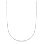 Corrente Maghereita 1,5m 40cm Prata 925