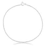Pulseira Cordão Baiano 1,5mm Prata 925