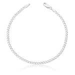 Pulseira Masculina Groumet 3mm Prata 926