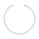Pulseira Masculina Gucci 3,5mm Prata 924