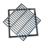 Grelha de Ferro Fundido 60x60 com caixilho