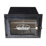 Forno de Ferro Fundido Grande Frente de Vidro 50 X 47 X 33 cm