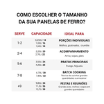 Panela de Ferro Fundido Alça Madeira e Tampa 18 cm 